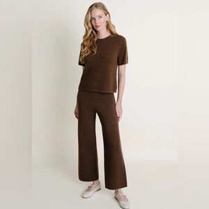 Kilte 100% Washable Cashmere Matching Set in Mocha Size 3 L/XL